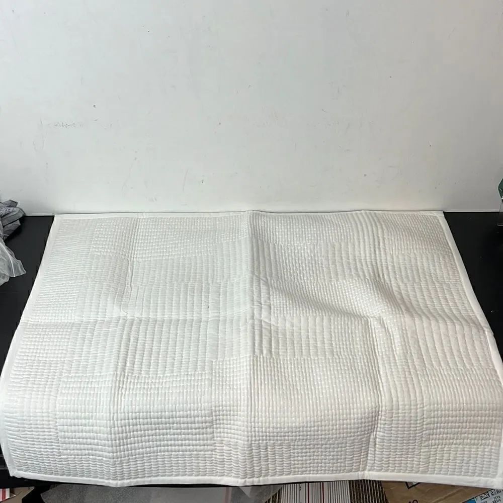 Pottery Barn Grid stitched sham